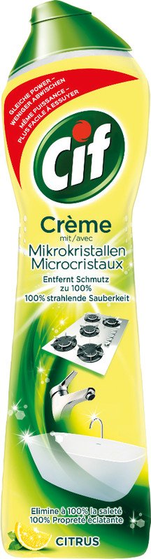 Crema de curatat multisuprafete Cif 500ml lemon
