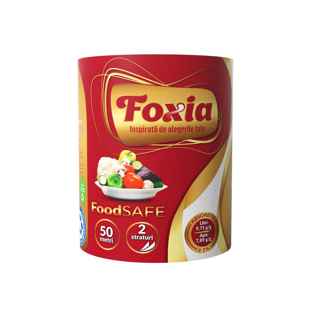 Prosop bucatarie Foxia hartie 2 straturi 50m