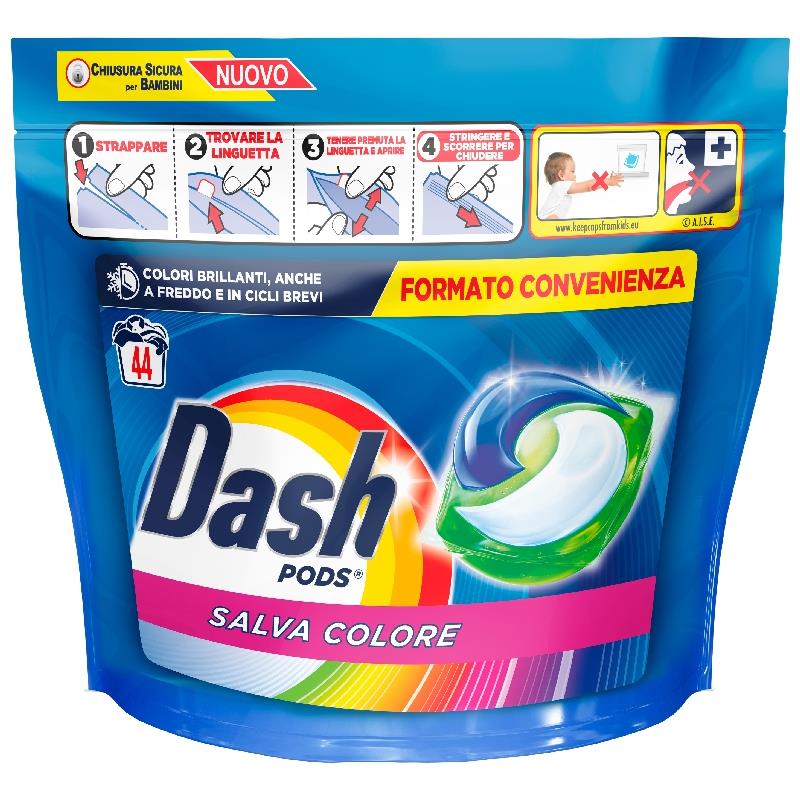 Detergent haine capsule 3in1 Dash 44buc colore