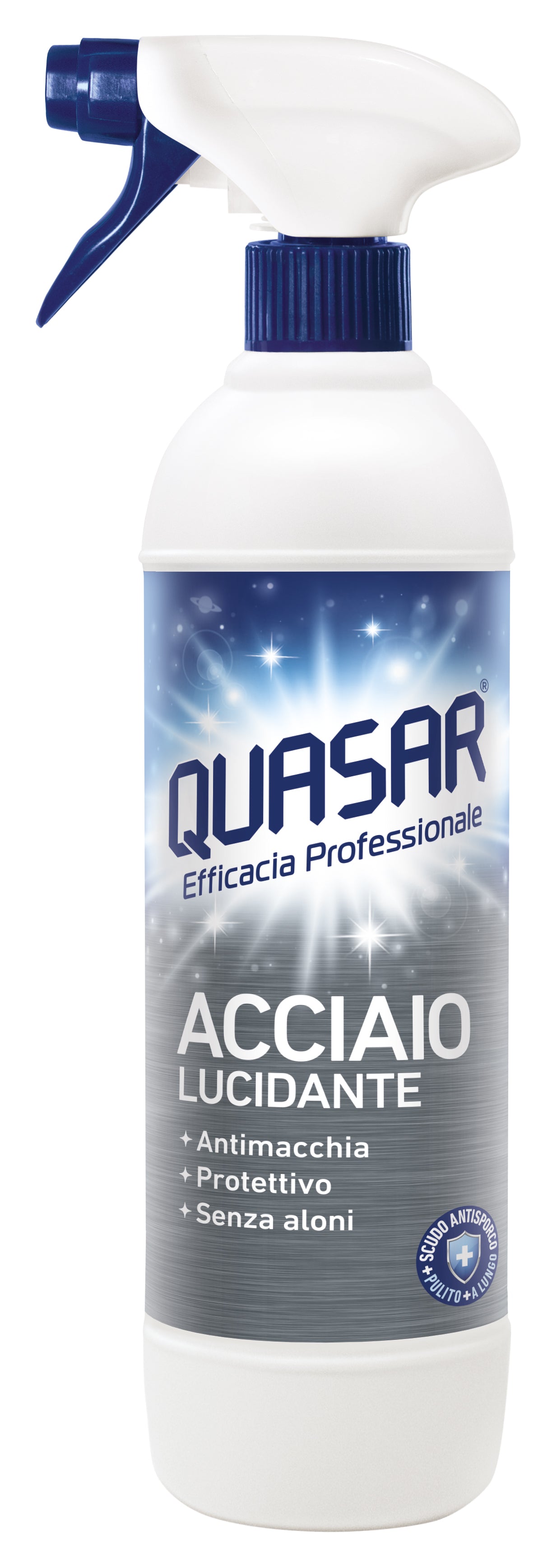 Solutie curatare otel cu pulverizator Quasar 580ml acciaio lucidante