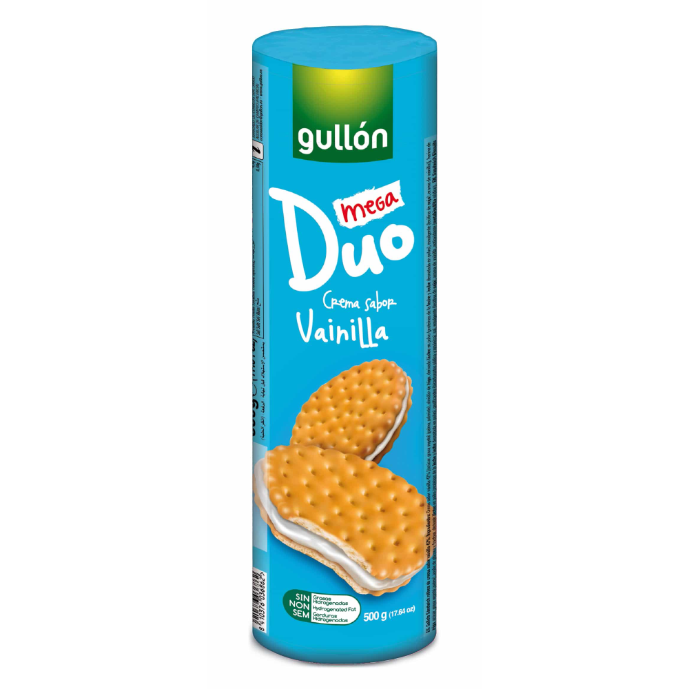 Biscuiti Gullon 500g mega duo farcito vaniglia - BBD 24.05.2024
