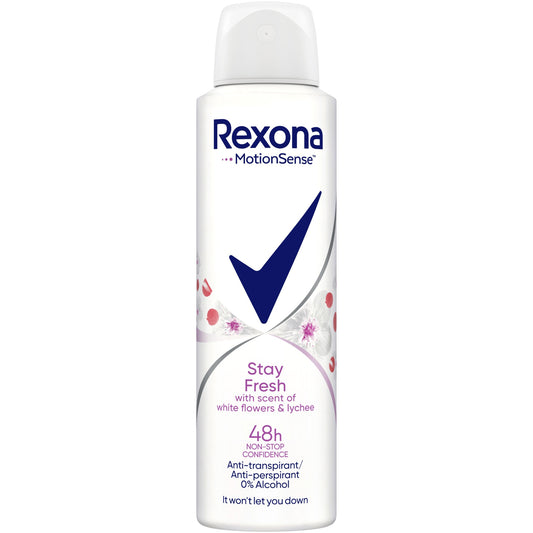 Deodorant spray Rexona 150ml stay fresh white flowers lychee