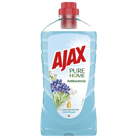 Solutie de curatat Ajax 1l pure home antibacterial elderflower - BBD 29.06.2024