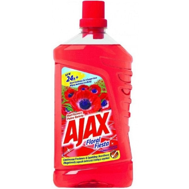 Solutie de curatat Ajax 1l multisuprafete floral fiesta red flowers