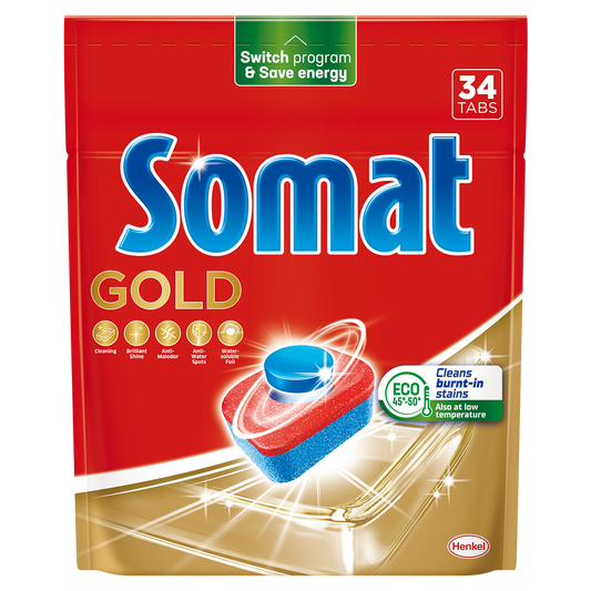 Detergent vase tablete Somat gold 34buc