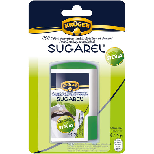 Indulcitor Kruger 200tablete 12g sugarel stevia dispenser