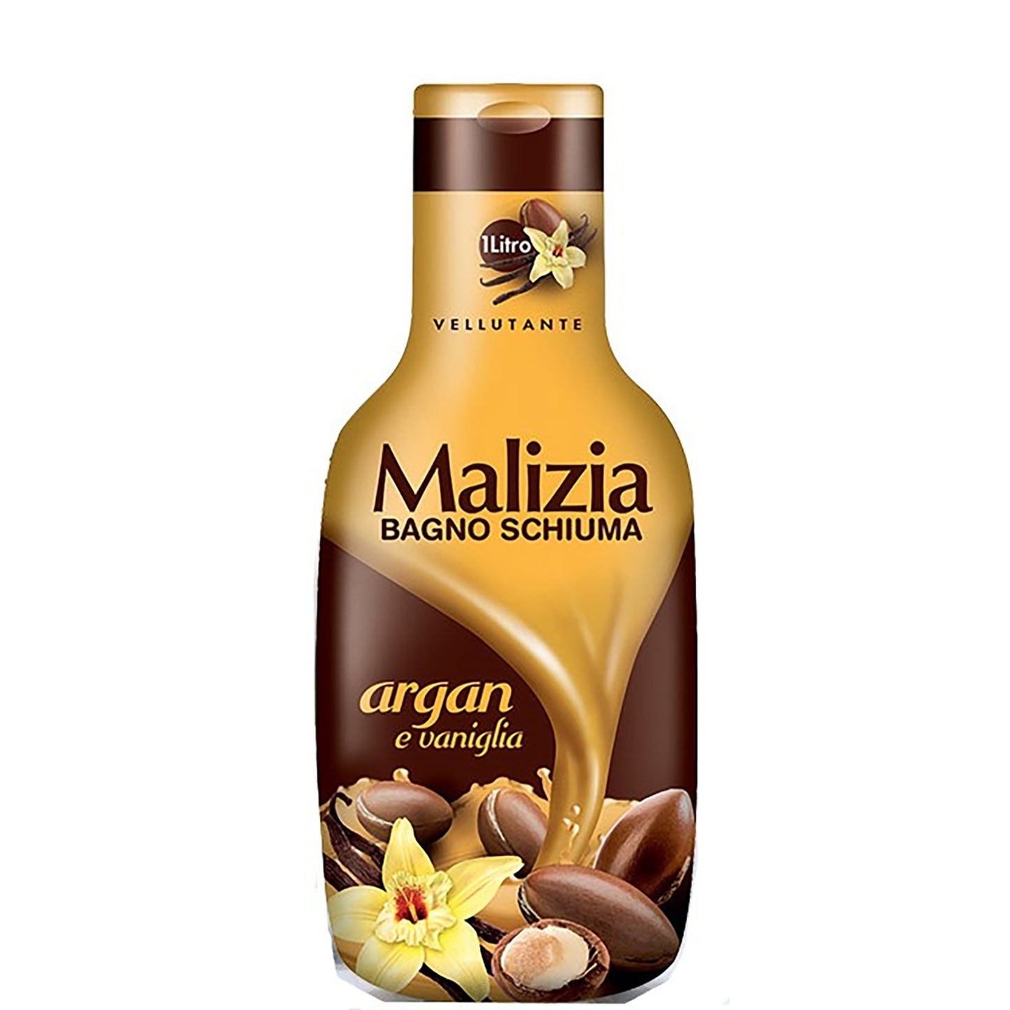 Gel de dus spumant Malizia 1l argan e vaniglia