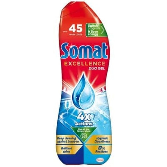 Detergent lichid masina spalat vase Somat excellence duo gel 810ml hygien