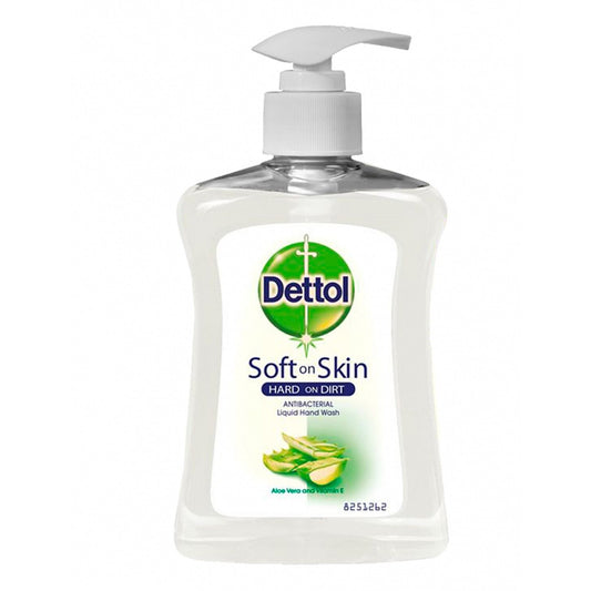 Sapun lichid cu pompita Dettol 250ml soft on skin  aloe vera vitamin e