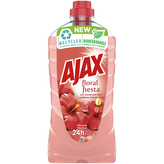 Solutie de curatat Ajax 1l multisuprafete floral fiesta hibiscus
