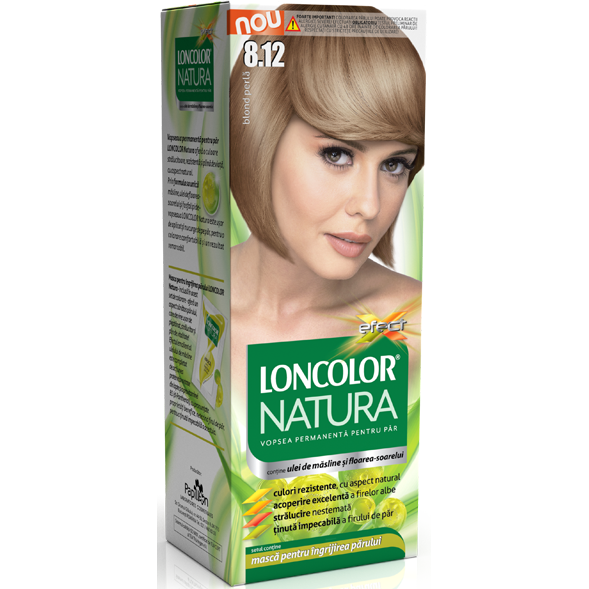 Vopsea de par 8.12 Loncolor natura blond perla