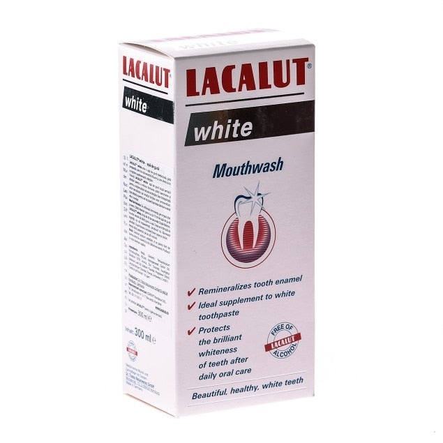 Apa de gura Lacalut 300ml white