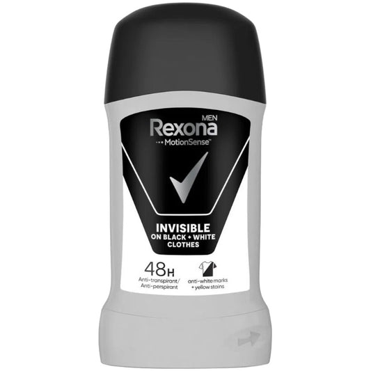 Deodorant deo stick Rexona men 50ml black+white