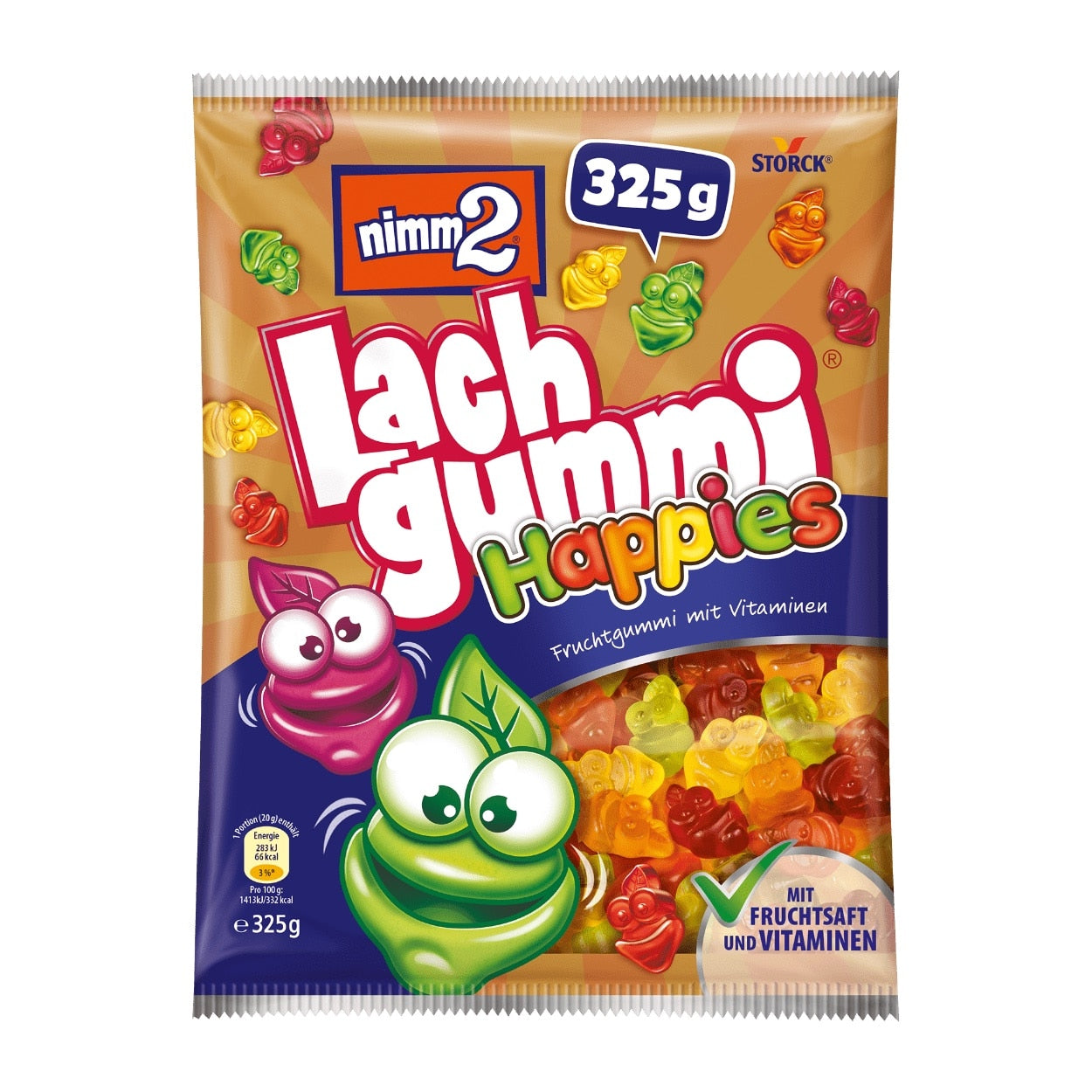 Jeleuri Nimm2 325g lachgummi happies