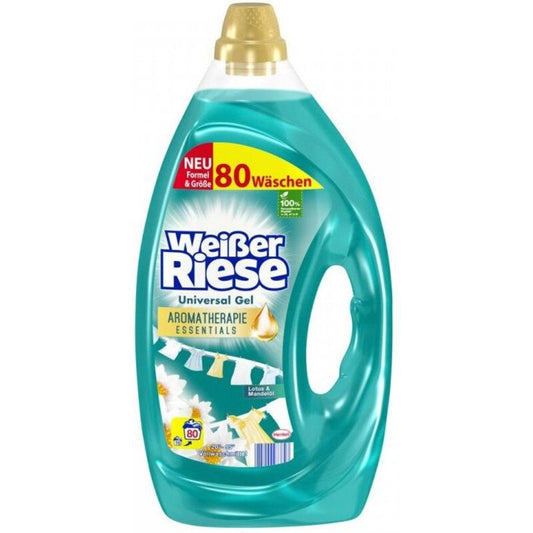 Detergent haine lichid Weisser Riese 4l 80sp universal gel aromatherapie lotus mandeloil