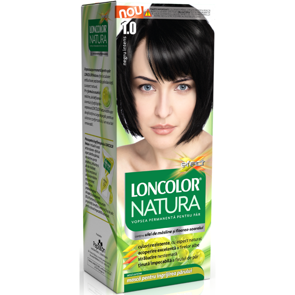 Vopsea de par 1.0 Loncolor natura negru intens