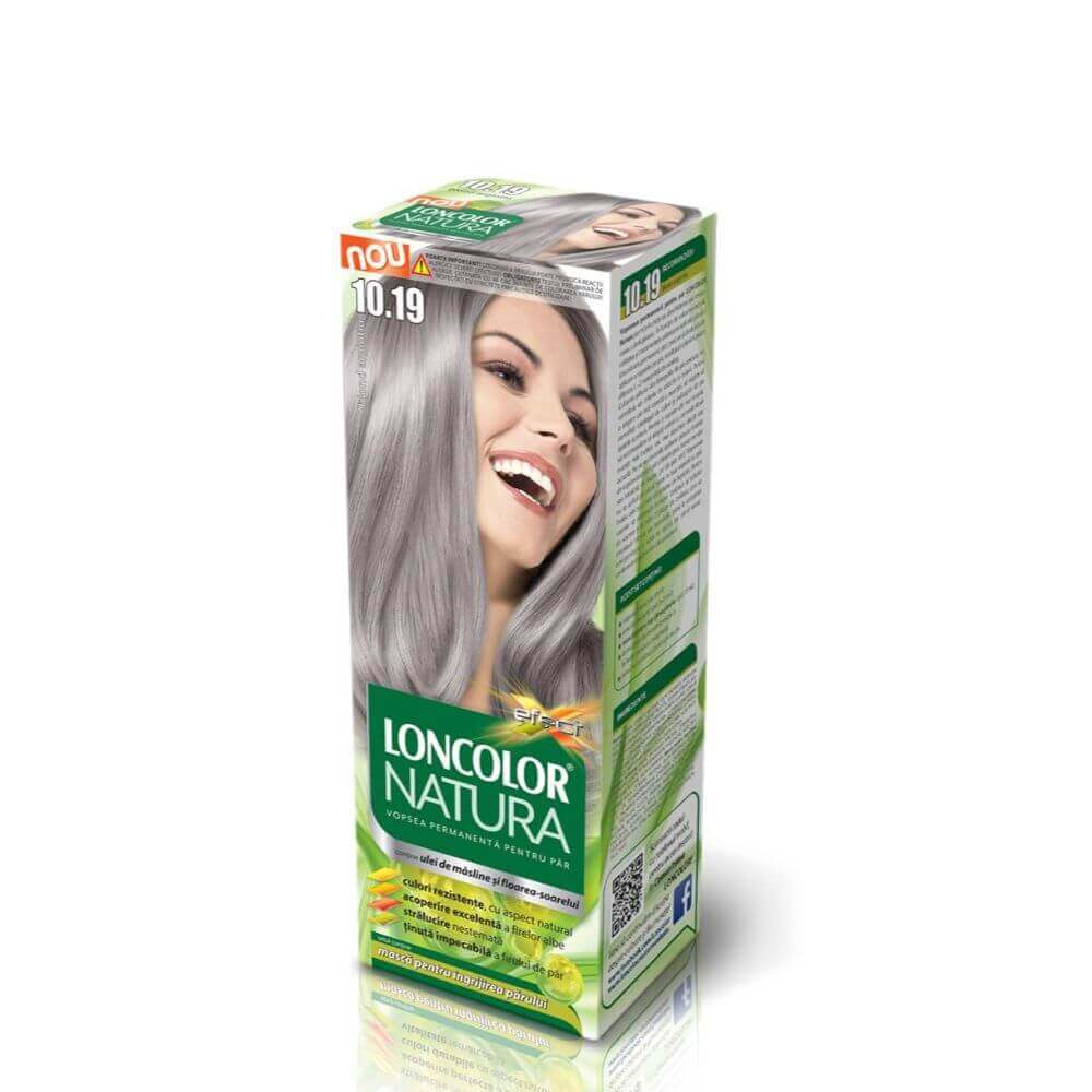 Vopsea de par 10.19 Loncolor natura blond argintiu