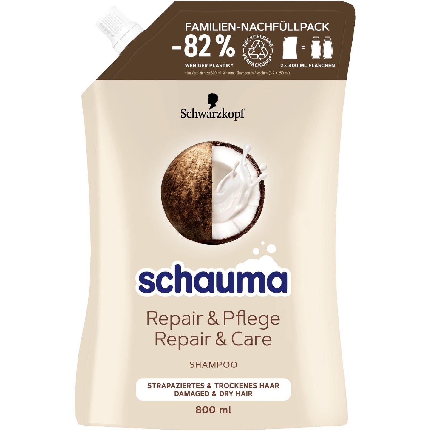 Rezerva sampon par Schauma 800ml repair care