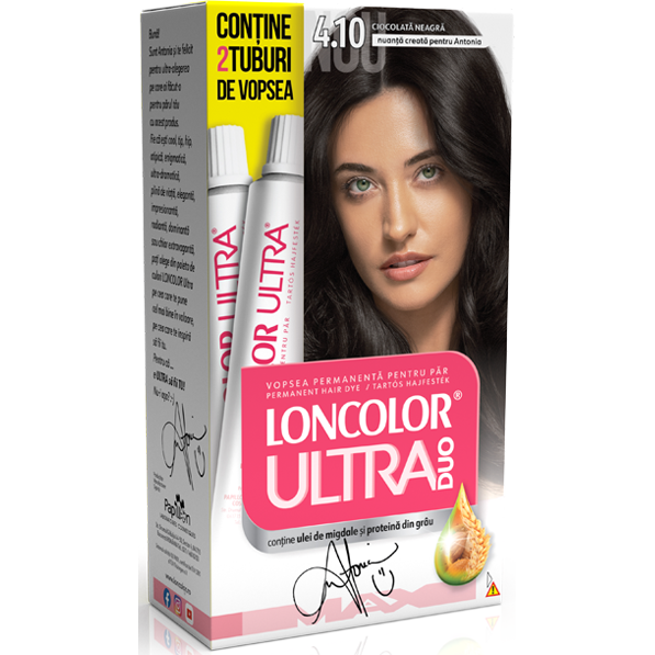 Vopsea de par 4.10 Loncolor ultra max duo ciocolata neagra