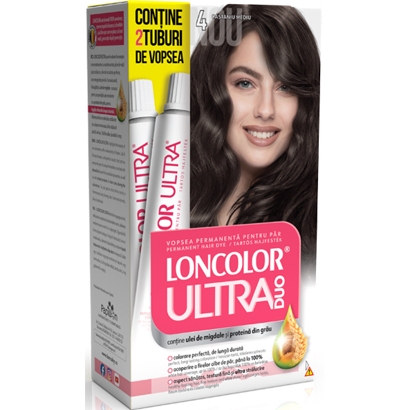 Vopsea de par 4 Loncolor ultra max duo castaniu mediu