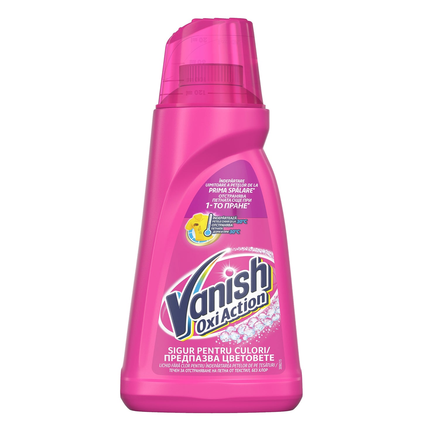 Solutie indepartarea petelor Vanish 1l oxi action pink