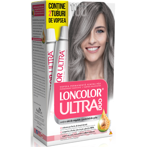 Vopsea de par 11 Loncolor ultra max duo gri reflex