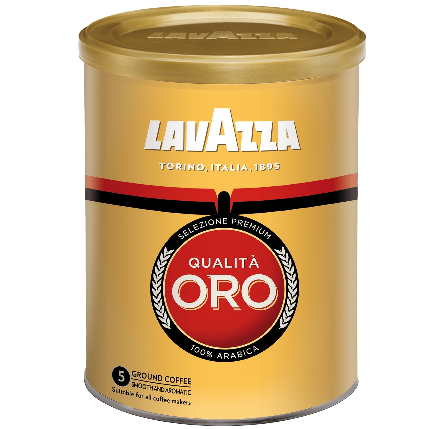 Cafea macinata 250g Lavazza qualita oro cutie metalica