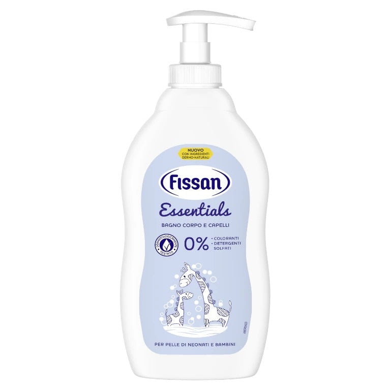 Sampon copii Fissan 400ml essential bagno 2in1 cu pompita