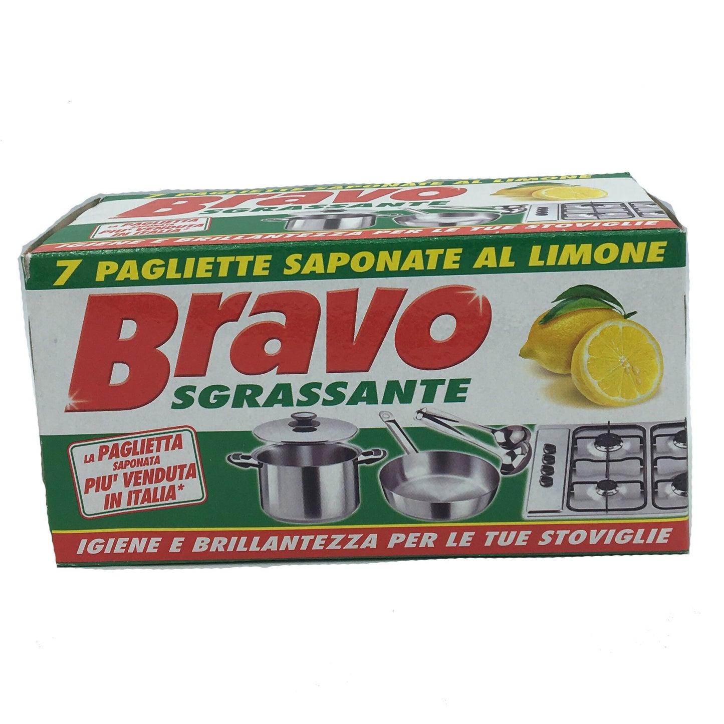 Set bureti de vase cu detergent degresant Bravo Sgrassante 1buc con igienizzante