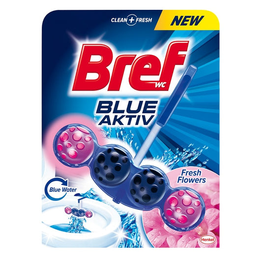 Odorizant toaleta Bref 50g blue aktiv fresh flowers