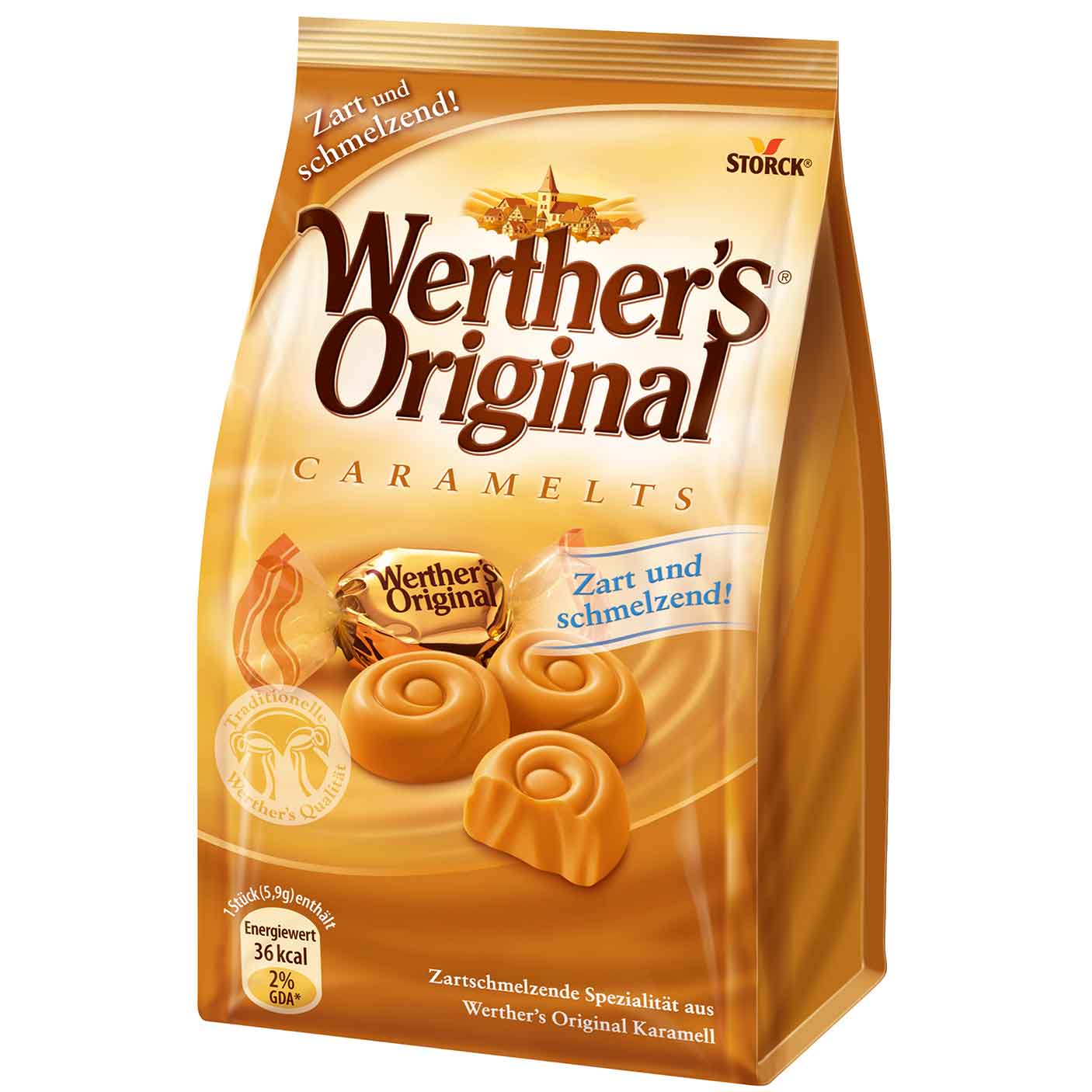 Praline de ciocolata cu caramel Werthers Original 153g caramelts