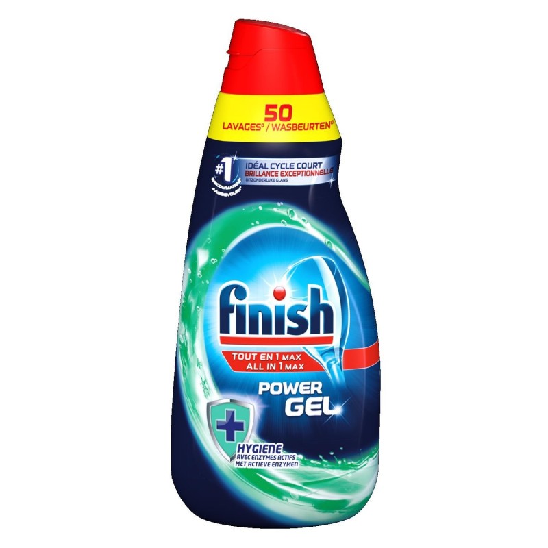 Detergent gel masina spalat vase Finish 1l all in 1 max power hygiene