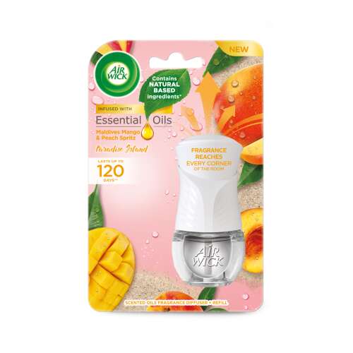 Odorizant electric si rezerva Air Wick 19ml paradise island maldives mango peach spritz