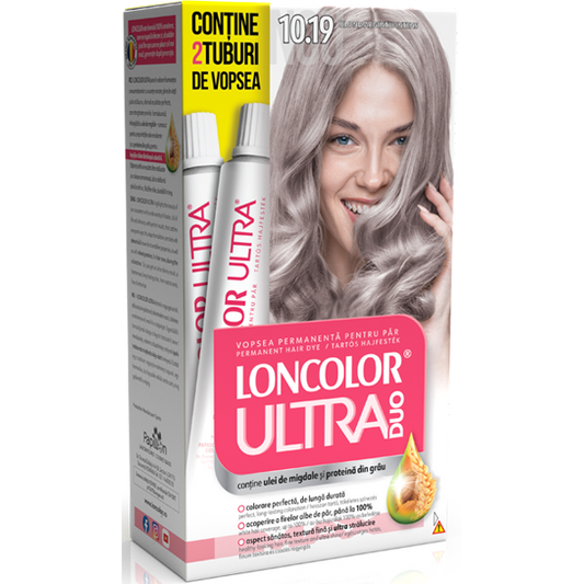 Vopsea de par 10.19 Loncolor ultra max duo blond argintiu intens