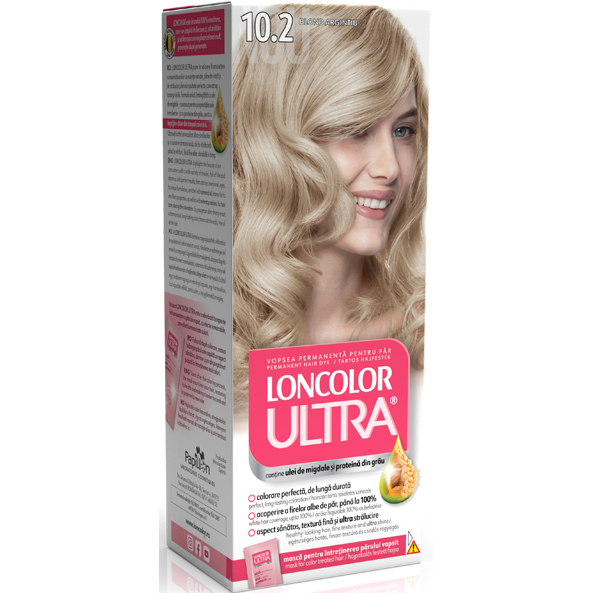 Vopsea de par 10.2 Loncolor ultra blond argintiu