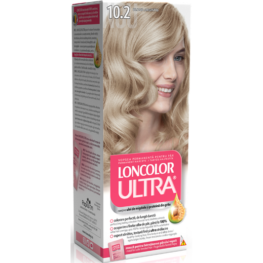 Vopsea de par 10.2 Loncolor ultra blond argintiu