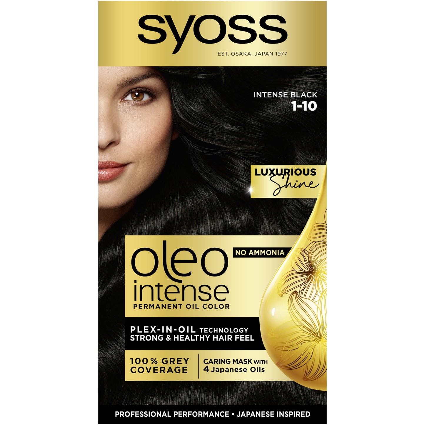 Vopsea de par 1-10 Syoss oleo intense 1buc negru intens