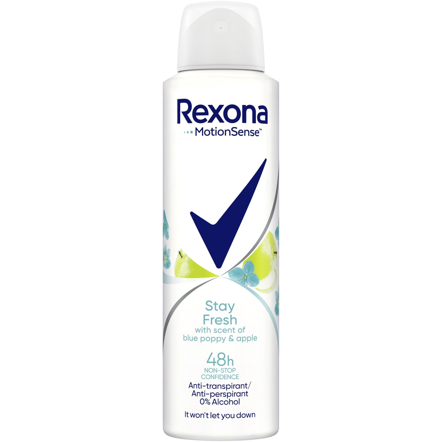 Deodorant spray Rexona 150ml stay fresh blue poppy apple