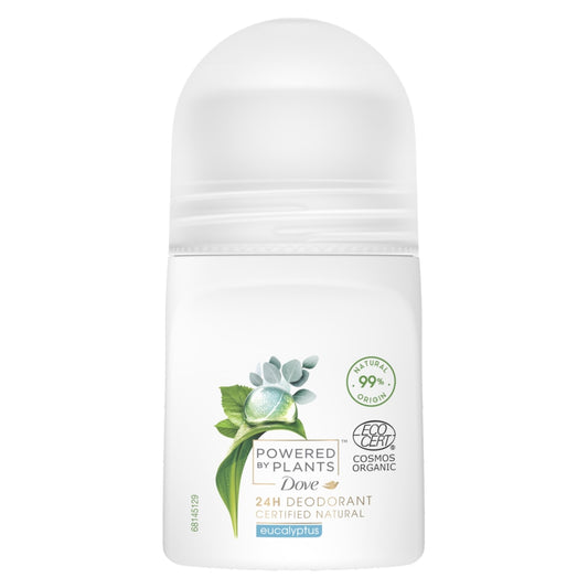 Deodorant roll-on Dove 50ml powered by plants eucalyptus