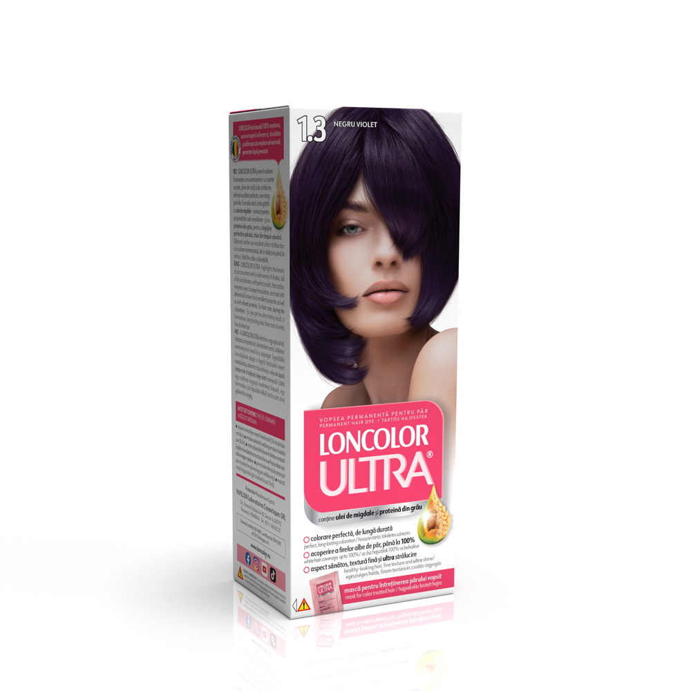 Vopsea de par 1.3 Loncolor ultra negru aub