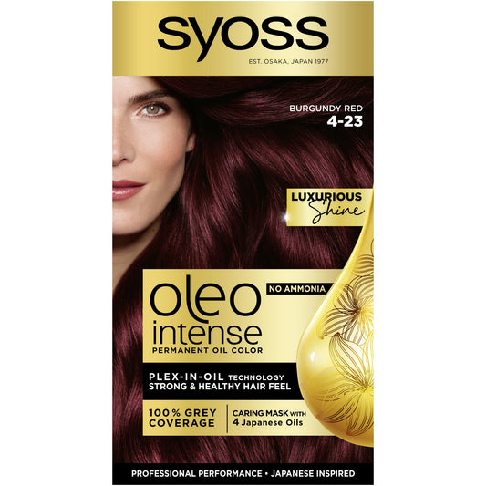 Vopsea de par 4-23 Syoss oleo intense 1buc roscat burgundy