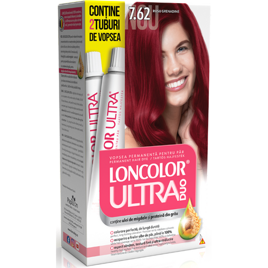 Vopsea de par 7.62 Loncolor ultra max duo rosu grenadine