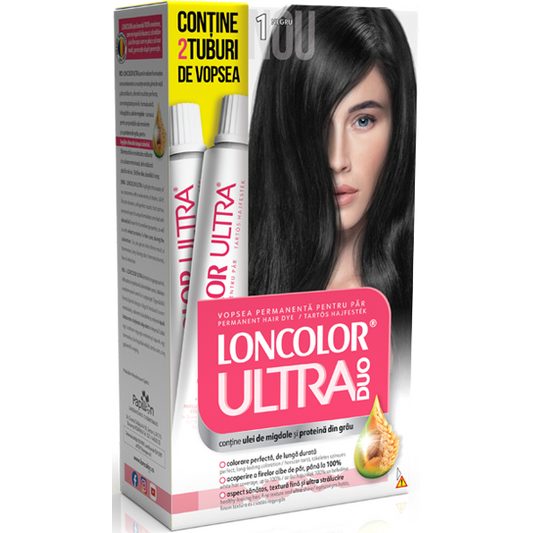 Vopsea de par 1 Loncolor ultra max duo negru