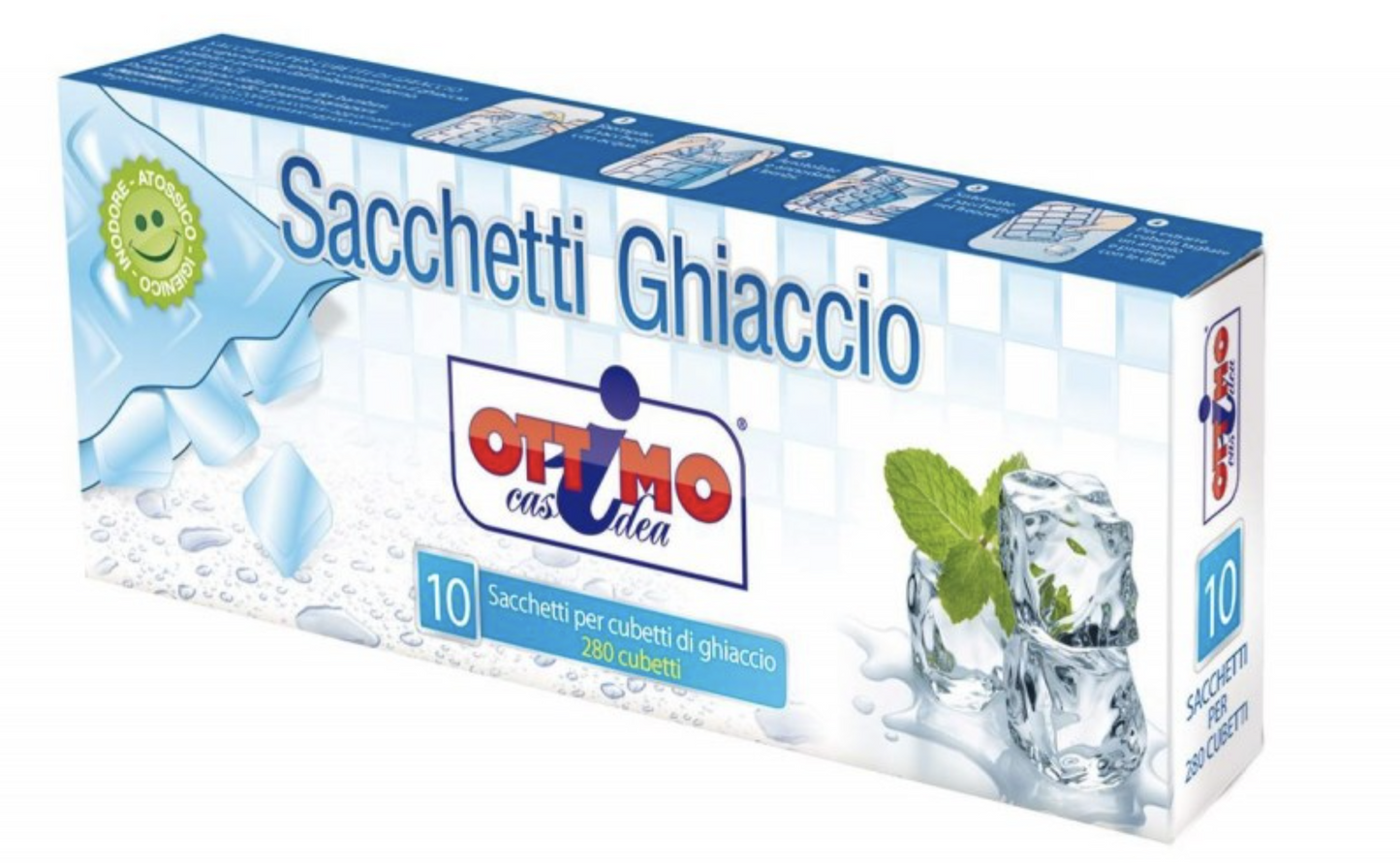 Set pungi pt cuburi de gheata Ottimo 10buc sacchetti ghiaccio